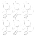 thumbnail image 1 of DEEPCRAFF 6Pcs Metal Jar Wire Lock Buckle Replacement for Glass Jar Sealing and Fastening, 1 of 8