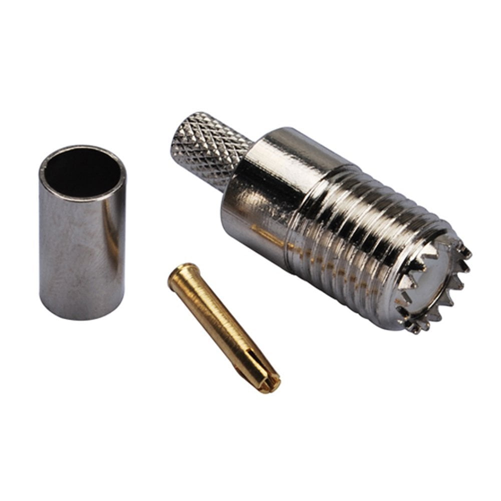 2pcs Rf Coaxial Cable Terminal Copper Alloy Connector Miniuhf Jack