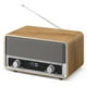 thumbnail image 1 of Altavoz Bluetooth AM FM Clock Radio Audiocrazy, negro, 1 of 7