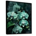 thumbnail image 2 of Designart "Dreamscapes Of Green Orchid Fantasy" Orchids Floater Framed Canvas Wall Art, 2 of 5