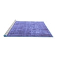 thumbnail image 2 of Ahgly Company Machine Washable Indoor Rectangle Persian Blue Traditional Area Rugs, 7' x 10', 2 of 4
