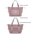 thumbnail image 6 of Spencer Large Travel Tote Bag, Waterproof Expandable Duffel Gym Tote Bag, Weekender Carry on Overnight Bags for Women and Men with Trolley Sleeve Wet Pocket, Travel Duffel Bag, Pink, 6 of 10