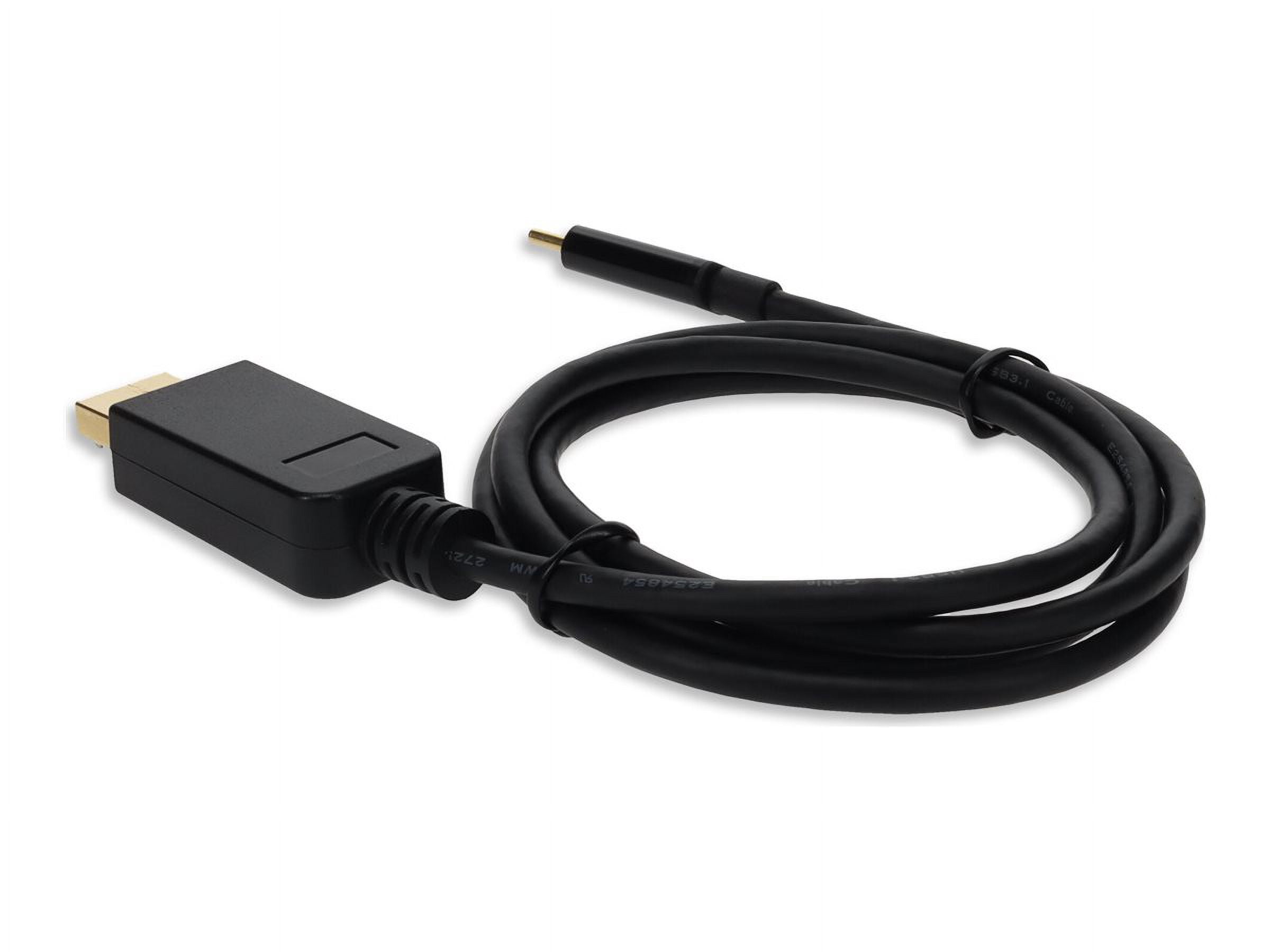 AddOn 3ft USB C 3.1 Male to DisplayPort Male Black Cable