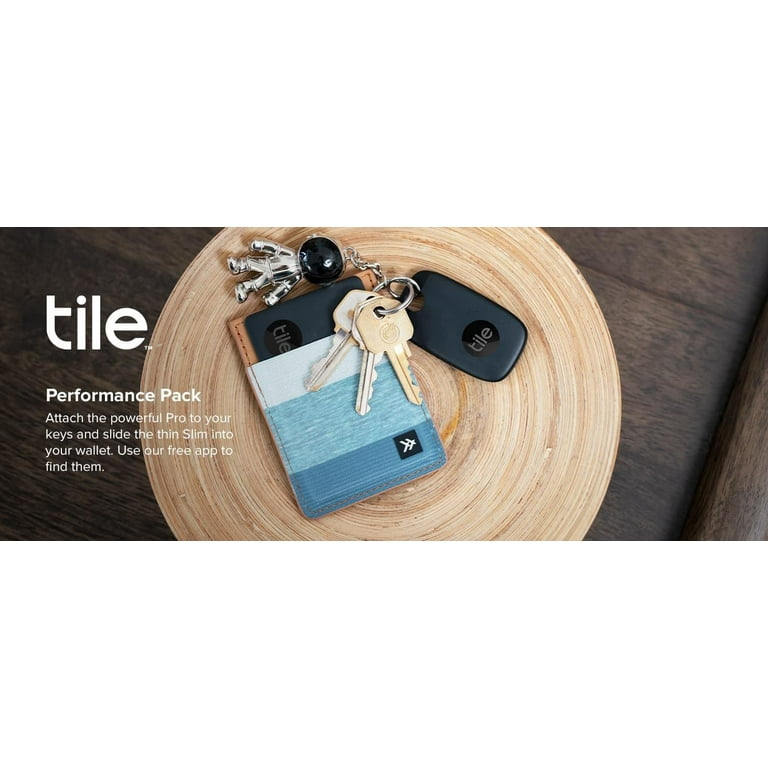 Tile Pro (2022) - 1 Pack - Black - Bluetooth Tracker, Keys Finder