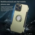 thumbnail image 2 of FIEWESEY for iPhone 13 Pro 6.1 Inch Case, Anti-Scratch Shockproof Case 360 Degree Rotation Finger Ring Holder Kickstand [Work with Magnetic Car Mount] for iPhone 13 Pro 6.1 Inch(Gold), 2 of 7
