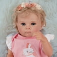 thumbnail image 3 of Babesnug Reborn Baby Dolls, 18" Lifelike Baby Girl Dolls Gift Set for 3+ Year Old Kids,Realistic Newborn Baby Dolls with Soft Body with Light Skin, 3 of 8