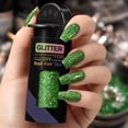 thumbnail image 7 of Halloween Craft Supplies Holographic Green Glitter Sequins for Crafts Epoxy Resin Supplies Holiday Decorations for Diy Snow Globe Tumbler Nails Modeling Material 1.76 Oz 3X1.5X3, 7 of 7