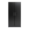 thumbnail image 3 of Pemberly Row Armoire de Rangement Contemporaine de 65 Pouces en Bois d'Ingénierie, Noire, 3 of 14