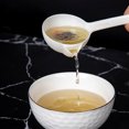 thumbnail image 4 of Kitchen Grease Filter Scoop Soup Residue Strainer Spoon PP-make Oil Separation Spoon Colander White, 4 of 7