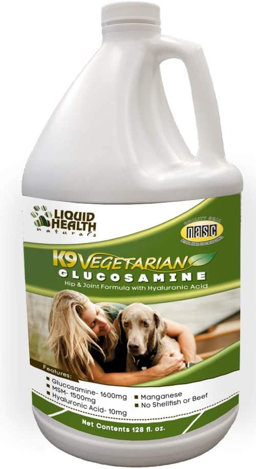 LIQUIDHEALTH K9 Vegetarian Glucosamine for Dogs Liquid Vitamin, 128 Oz