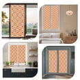 thumbnail image 7 of Orange White Geometric Window Privacy Film, Modern Abstract Art Static Cling UV Sun Blocking Heat Control Window Tint Day and Night, Non-Adhesive Reusable One Way Windows Privacy Cover 29.5''x78.7'', 7 of 7
