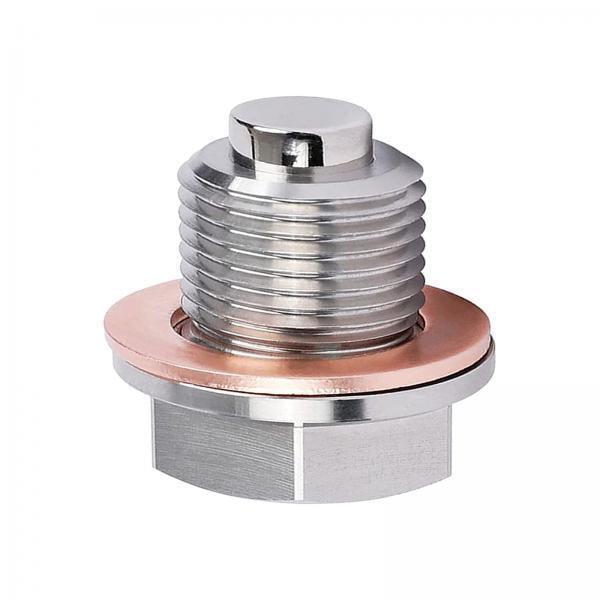 2 Tornillos Con Tapón De Drenaje De Aceite M18x1.5 Antifugas, Perno Magnético De Neodimio Fácil De Instalar