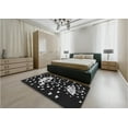 thumbnail image 5 of Ahgly Company Machine Washable Indoor Square Transitional Night Black Area Rugs, 8' Square, 5 of 7