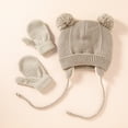 thumbnail image 3 of Kids Winter Hat Gloves Set for Girls Boys 1-3 Years,Toddler Earflap Beanie Ear Warmer Mittens Fleece Lined Set, 3 of 5