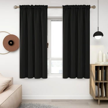 Deconovo Rod Pocket Curtains, Blackout Room Darkening Curtains and Drapes, Multiple Sizes & Colors Available