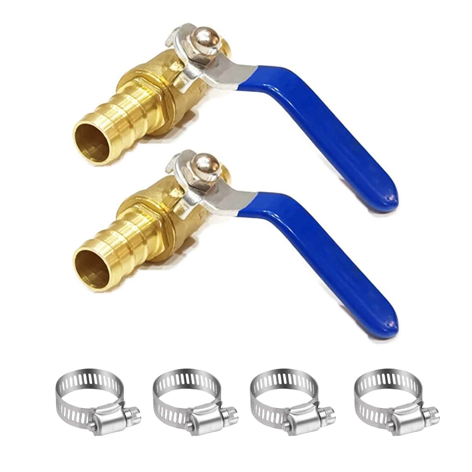 NATEFEMIN 16mm Hose Barb Ball Valve Wide Temperature Range For Fuel Water Oil Gas Automotive Cooling System Control