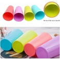 thumbnail image 3 of Reusable Colorful Drinkware Tumblers,12 Pcs Lightweight Plastic Cups,Stacking Water Glasses Cups,Unbreakable Cold Drink Cups Set,Summer Tumblers for Party,Kitchen,Home,Office,Outdoor (500ML), 3 of 7