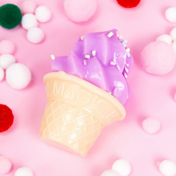 Taba Squishy Licious Ice Cream Toy Handmade, Cute Kawaii FuFu Squishies, Sticky Squeeze Pinch Fmily, Food Squeeze Toys, YoYo Squishy Funny Fidget Toys Novelty Things for Anxiety, Adults (Purple)