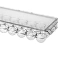 thumbnail image 2 of Rectangle Fridge Egg Storage Cases Tray Fresh Keeping Lid Egg Tray Containers Carrier 21 Grids, 2 of 8