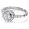 thumbnail image 5 of 2 CT Round Cut Engagement Ring, Hidden Halo Ring, Wedding Ring, Big Moissanite Ring, Ring for Women, Pave Bridal Ring, Gift for Her, 5 of 6