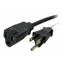 StarTech 6' Power Cord Extension with NEMA 5-15 Power Receptacle and Plug, 16 AWG