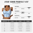 thumbnail image 5 of Daiia Winter Paisley Pattern Printed Women's Sports Bra, Breathable Activewear Bra with U-Back Design and Removable Pads, Comfortable and Supportive for Yoga, Workout-XX-Large, 5 of 8