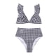 thumbnail image 1 of Minnieouse Conjunto de 2 piezas de traje de baño dividido para mujer, Tankini sin mangas con volantes, vacaciones en la playa, viajes, fiesta en la Ropa interior L Minnieouse AP010461-03, 1 of 6
