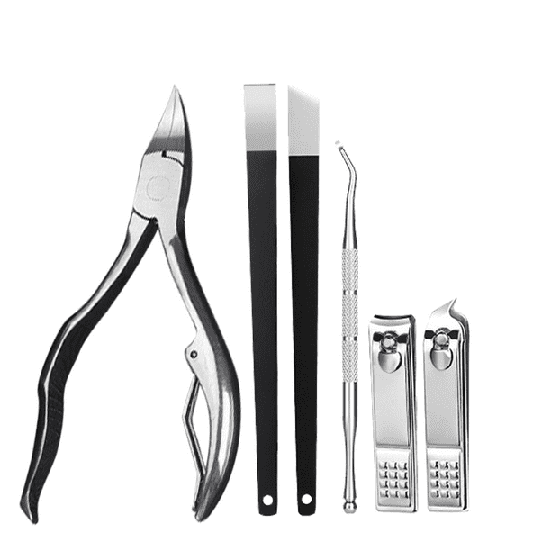 Kit de herramientas para uñas gruesas, cuchillo para pedicura, cortador de uñas, kit de manicura para cutículas, herramientas para el cuidado de los pies, lima para uñas de los pies