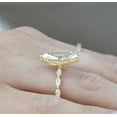 thumbnail image 3 of Cora jewellery 2.5CT Hidden Halo Marquise Moissanite Engagement Ring For Women, 14K Yellow Gold, 3 of 4