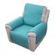thumbnail image 3 of Funda reversible para sillón reclinable pequeño, para perros, con ancho de asiento de hasta 25 pulgadas, lavable, con correa elástica ajustable para niños y mascotas., 3 of 8