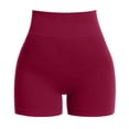 thumbnail image 5 of KPOPLK Biker Shorts for Women High Waist - 8" Workout Shorts with Inner Pocket Yoga Spandex Gym Running Shorts,Wine,Size XL, 5 of 8