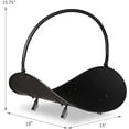 thumbnail image 3 of Black Log Holder Indoor and Outdoor Firewood Rack Hearth Basket$$Garden & Patio, 3 of 5