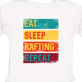 thumbnail image 4 of Inktastic Whitewater Rafting Eat Sleep Rafting Repeat Boys or Girls Long Sleeve Baby Bodysuit, 4 of 5