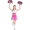 thumbnail image 5 of Lujianch Children Cheerleading Team Student Role Playing Stage Performance Competition Carnival Party Set Girls Outfits Sets Size 8-9 Years, 5 of 5