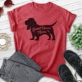 thumbnail image 2 of Basset Hound Mama, Unisex Women's Shirt, Basset Hound Owner, Funny Dog Mama Gift, Heather Red, Small, 2 of 6