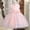Pink, variant on Juslio Dresses for Girls Round Neck Kids Flower Clothing Sleeveless Girls Dress