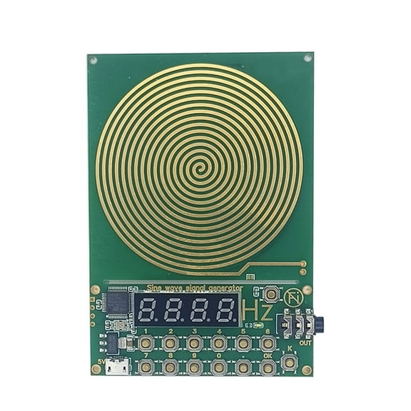 Gold Plate Adjustable Frequency Schumann Waves Generator Plugs and Play Design for Enhances Connectivities 3.5mm Port