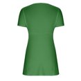 thumbnail image 6 of Quinlirra Womens Tops Clearance Women's Casual V-neck Bow Sexy Short-sleeved T-shirt Top, 6 of 6