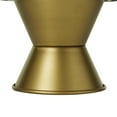 thumbnail image 5 of CosmoLiving by Cosmopolitan 10" x 7" Gray Ceramic Decorative Stand with Gold Base, 1-Piece, 5 of 8