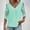Mint Green, variant on BAODANN Women's T Shirt Lace Cut Out Plain Daily Half Sleeve V Neck Basic Regular Top Woman's Shirts Women's Loose Fit Tees Women Tees and Tops Womens Long Sleeve Layering Shirt Long Sleeve Layering