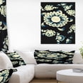 thumbnail image 1 of Abstract White Mandala on Black - Floral Canvas Art Print, 1 of 3