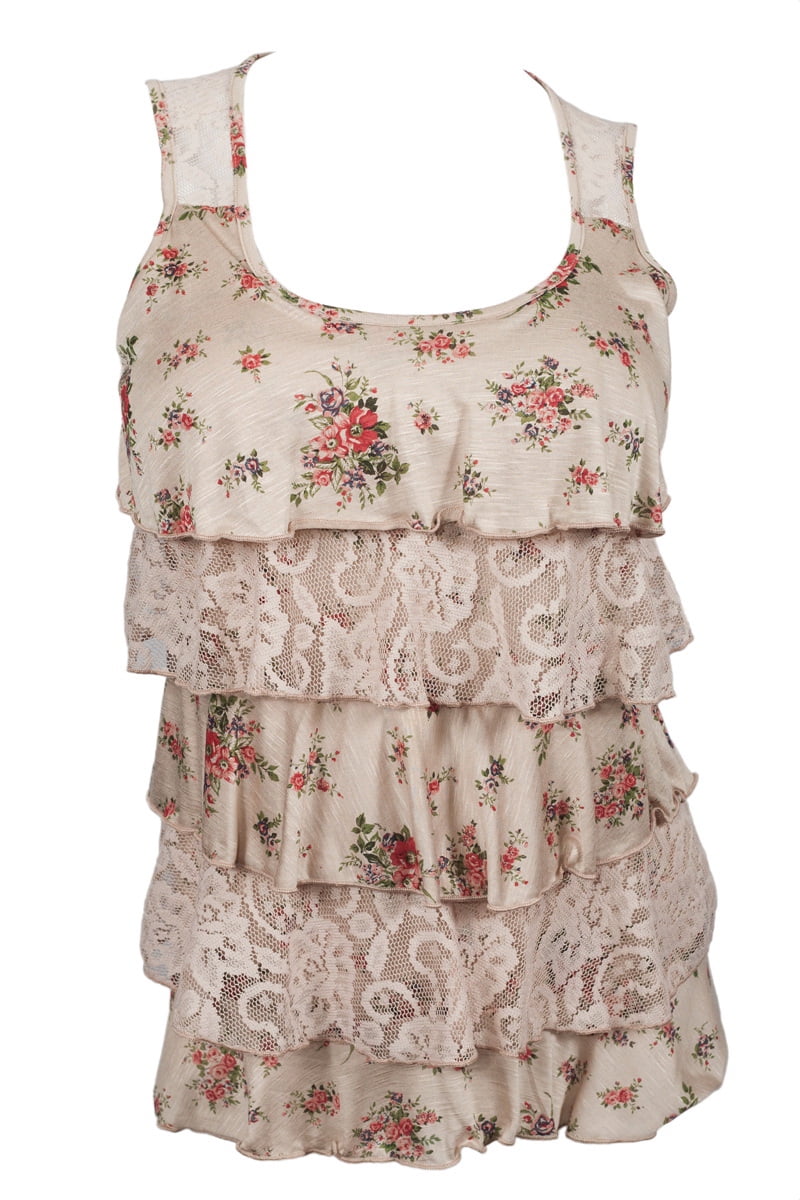 tiered ruffle top plus size