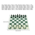 thumbnail image 5 of Complete Chess Set W/ Mat  Bag, Durable Plastic Pieces For Family Fun  Travel, International Size, 5 of 6