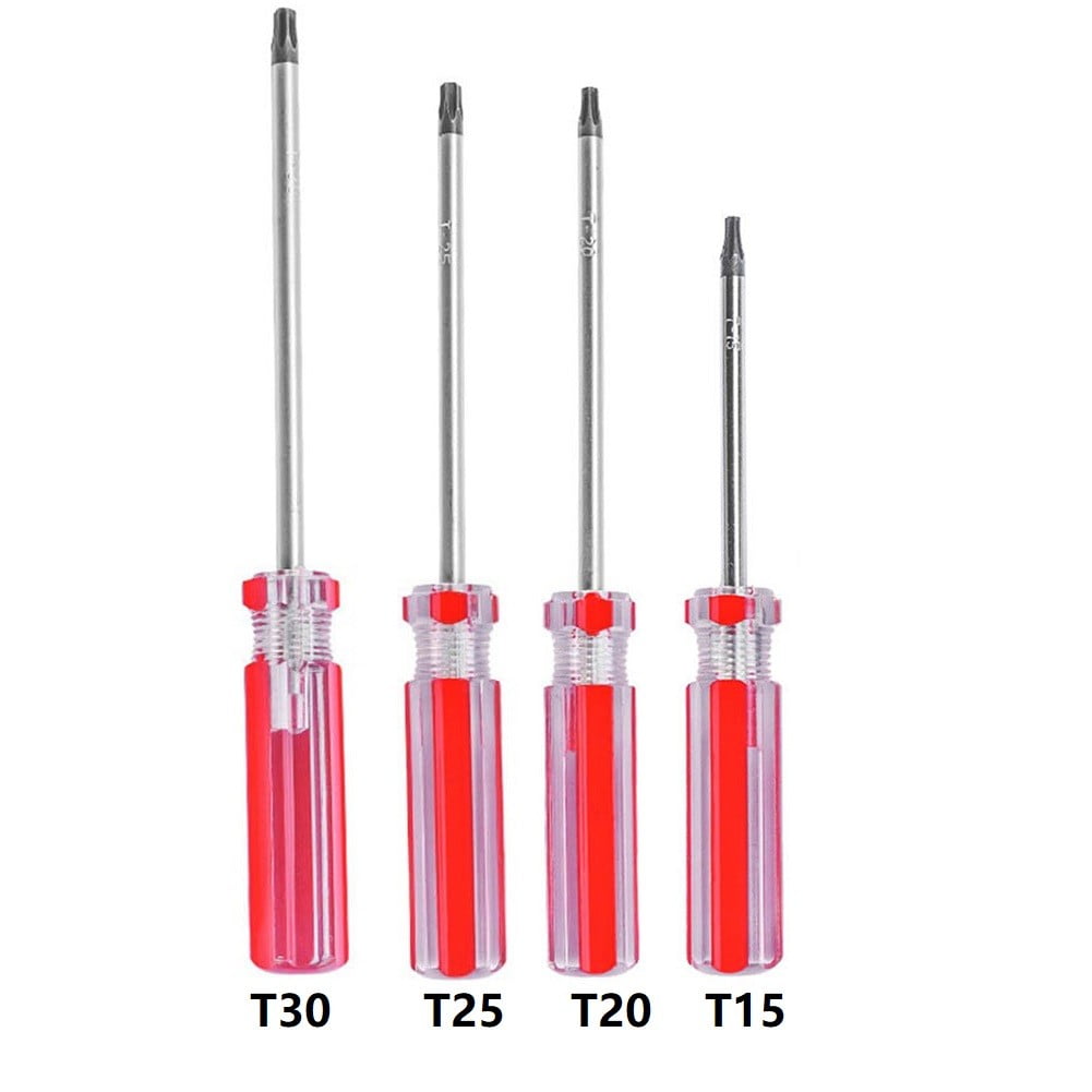 Torx Security Screwdriver Set 2-Pack – T15, T20, T25, T30 Tamper Proof Star Bit Driver With Magnetic Tip For Console, Game Controller, Electronics Repair (Includes 2x T20)