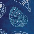 thumbnail image 2 of 20 X 20 Inches Accent Pillow with Seashells Embroidery, Set of 2, Blue and White - Saltoro Sherpi, 2 of 3