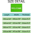 thumbnail image 2 of Coolnut Lightweight Soft Area Rugs Green Foot Scraper with Welcome Floor Carpet Mat for Kids Playing Room Hardwood Floor Living Room 63x48in, 2 of 6