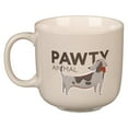 thumbnail image 2 of The Fur Side Dog Mom Gift Coffee Mug, Pawty Animal Fun Coffee Cup Gift for Dog Lovers, Hound/Beagle Owners, Microwave Dishwasher Safe, Gray Ceramic, 14oz, 2 of 3