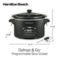 Hamilton Beach Defrost & Go Programmable Slow Cooker, Temperature Probe