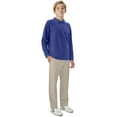 thumbnail image 6 of Classroom School Uniforms Big Kid Long Sleeve Pique Polo CR835Y, XS, SS Royal, 6 of 7