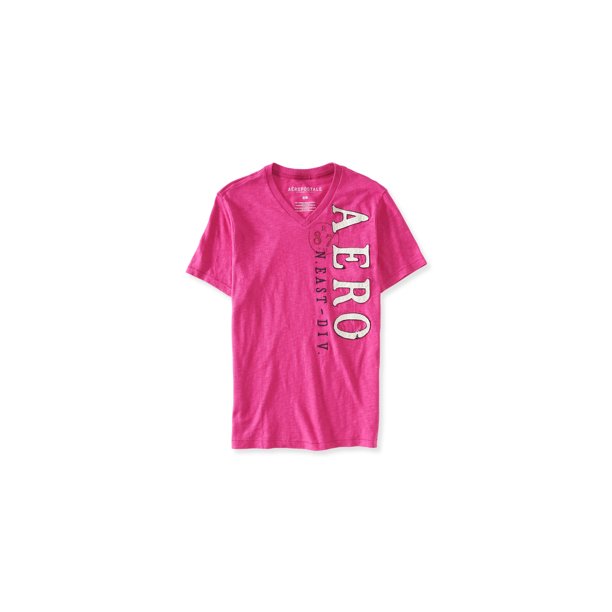 Aeropostale Mens N. East Div. Camiseta adornada, rosa, extragrande Aeropostale Camiseta adornada